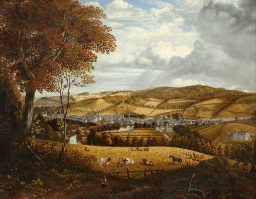 Hawick from Wilton j.b.pringle c 1850